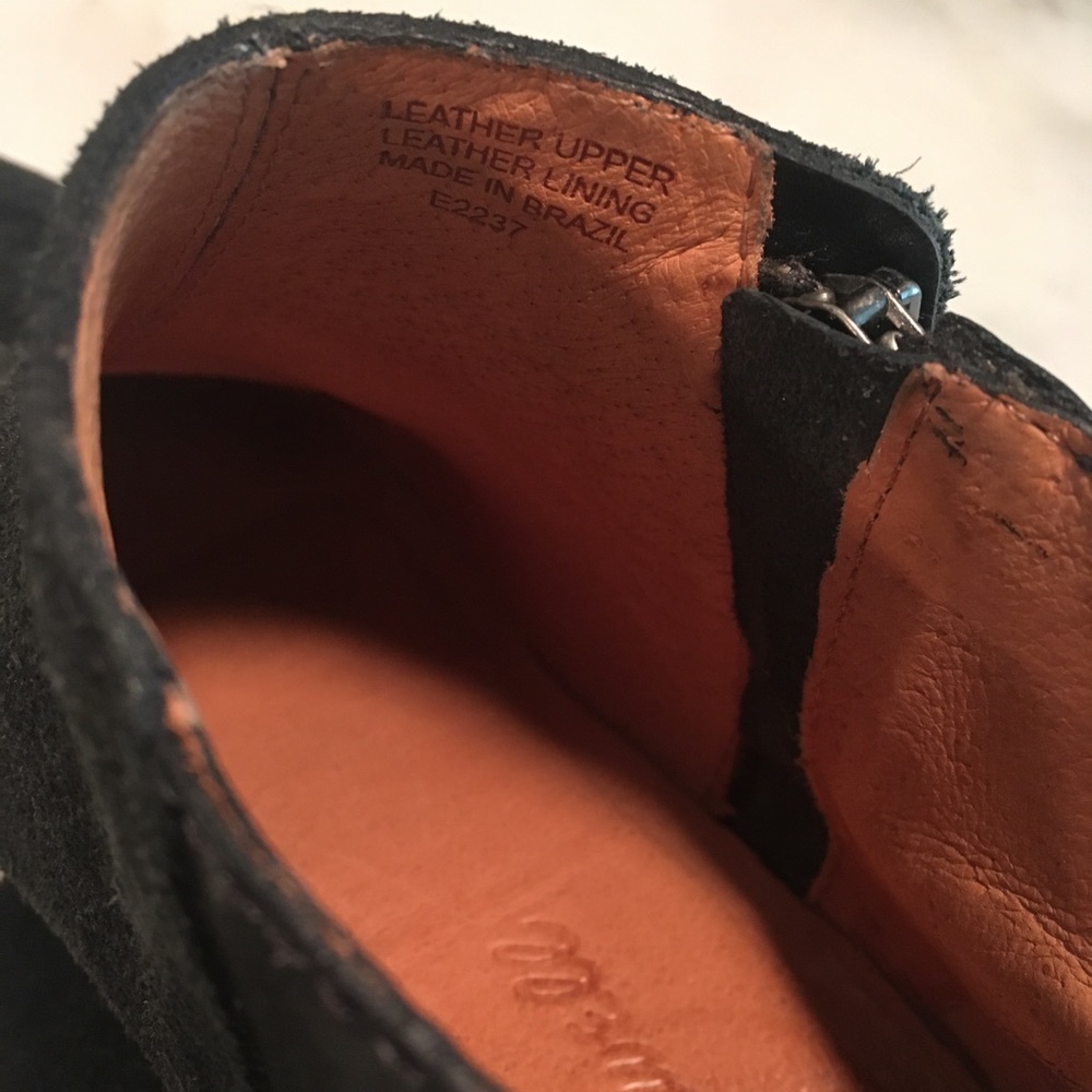 Madewell Cait Black Leather/Suede Boots - Picture 4 of 8